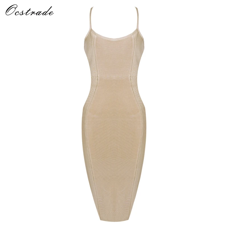 Ocstrade облегающее платье с открытой спиной 2017 новое поступление вечерние Клубные