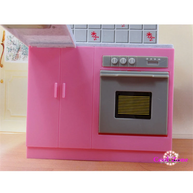 Миниатюрная мебель многофункциональный комбинированный кухонный и 2 барный стул