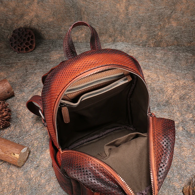 Многофункциональные школьные ранцы из 2019 воловьей кожи ручной работы рюкзак для