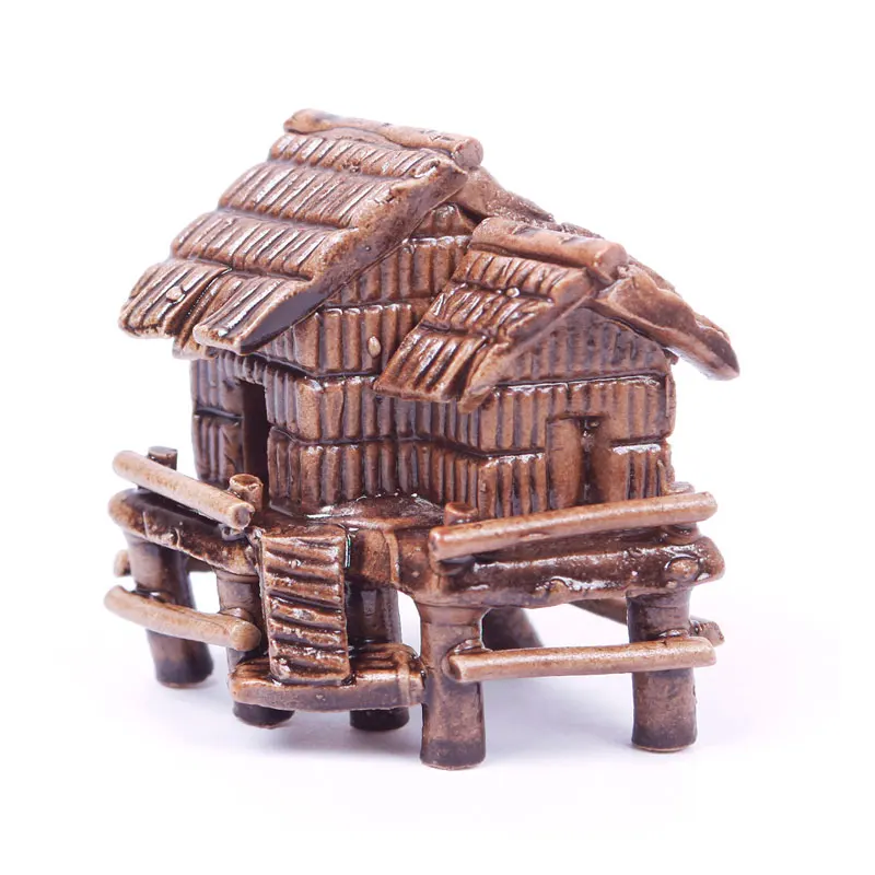 Мини искусственное украшение керамический дом в форме аквариума Украшение