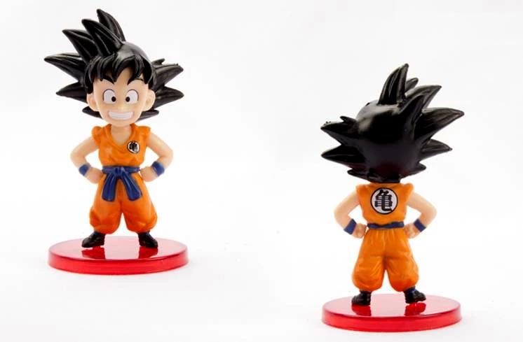 1 шт. Dragon Ball Z фигурка милая детская версия Супер Saiyan Goku Вегета ПВХ Модель Аниме Коллекция детская Подарочная игрушка - Цвет: 1 pcs