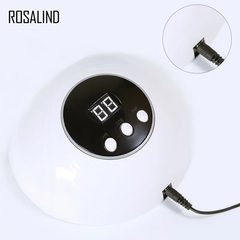 ROSALIND uv led Гибридный гвоздь лампа 36 Вт для сушки ногтей новейший 2018 всех
