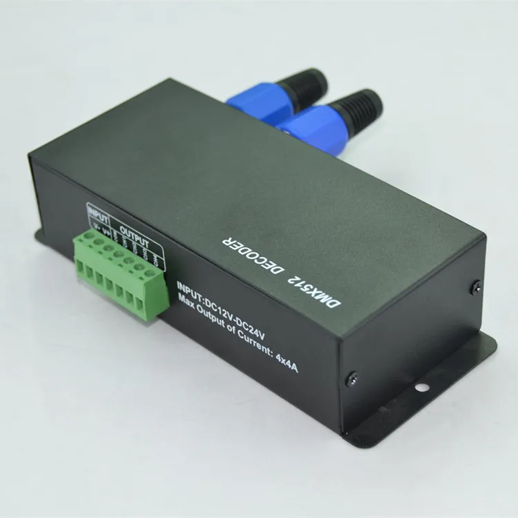 DMX 512 декодер 4A 4 канала RGB LED контроллер DC12 24V для потолочной лампы светодиодная