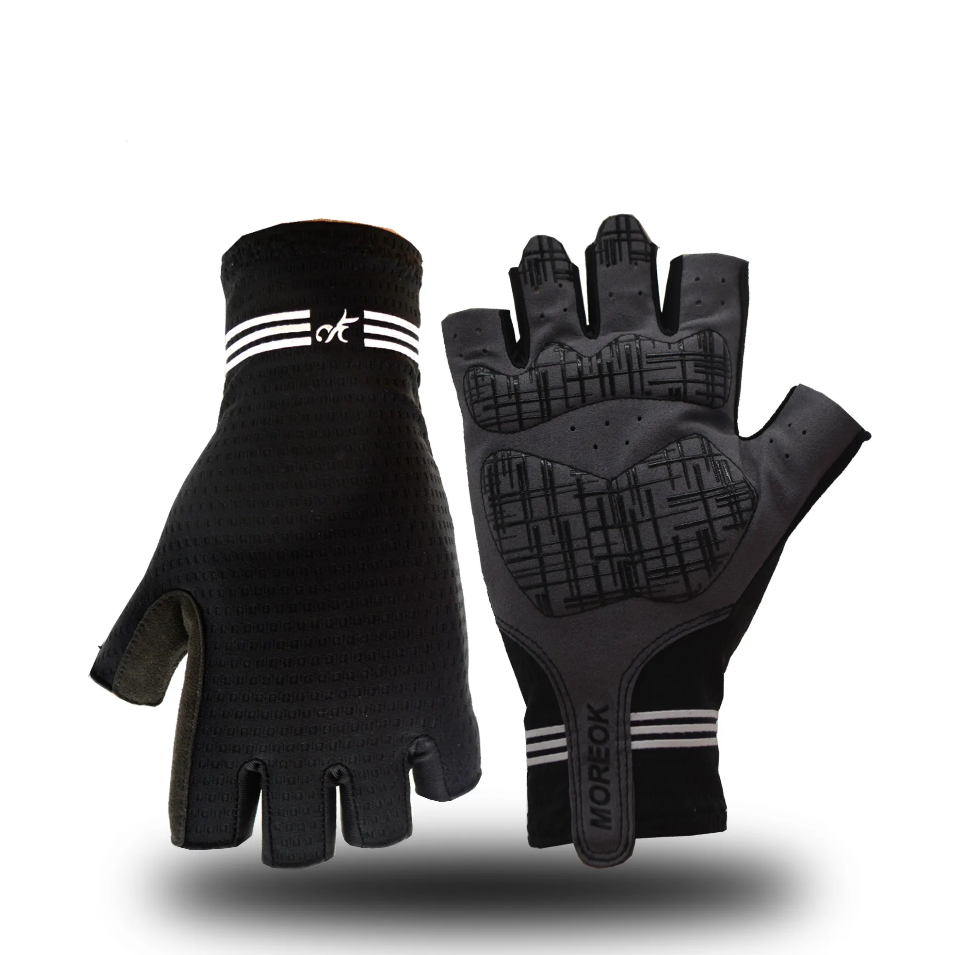 

3D гелевая накладка, ярко-зеленые спортивные перчатки со светоотражающими полупальцами, MTB велосипедные перчатки, велосипедные перчатки, пе...