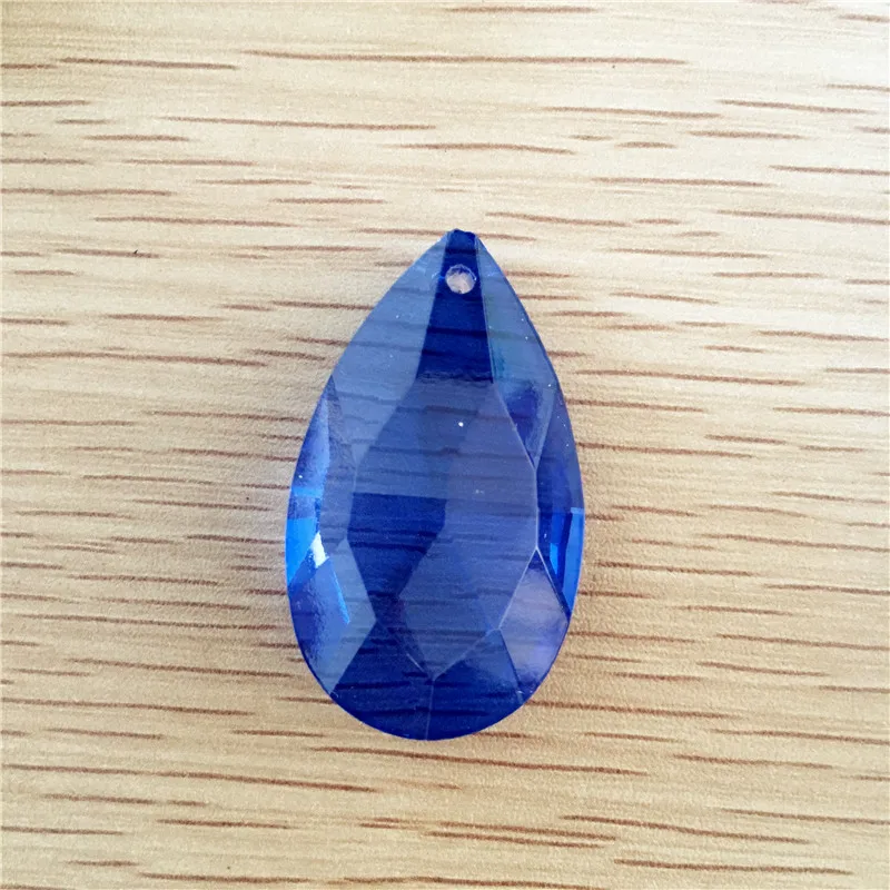 Хрустальные сапфировые подвески AAA 20 шт. диаметром 38 мм в виде миндаля можно