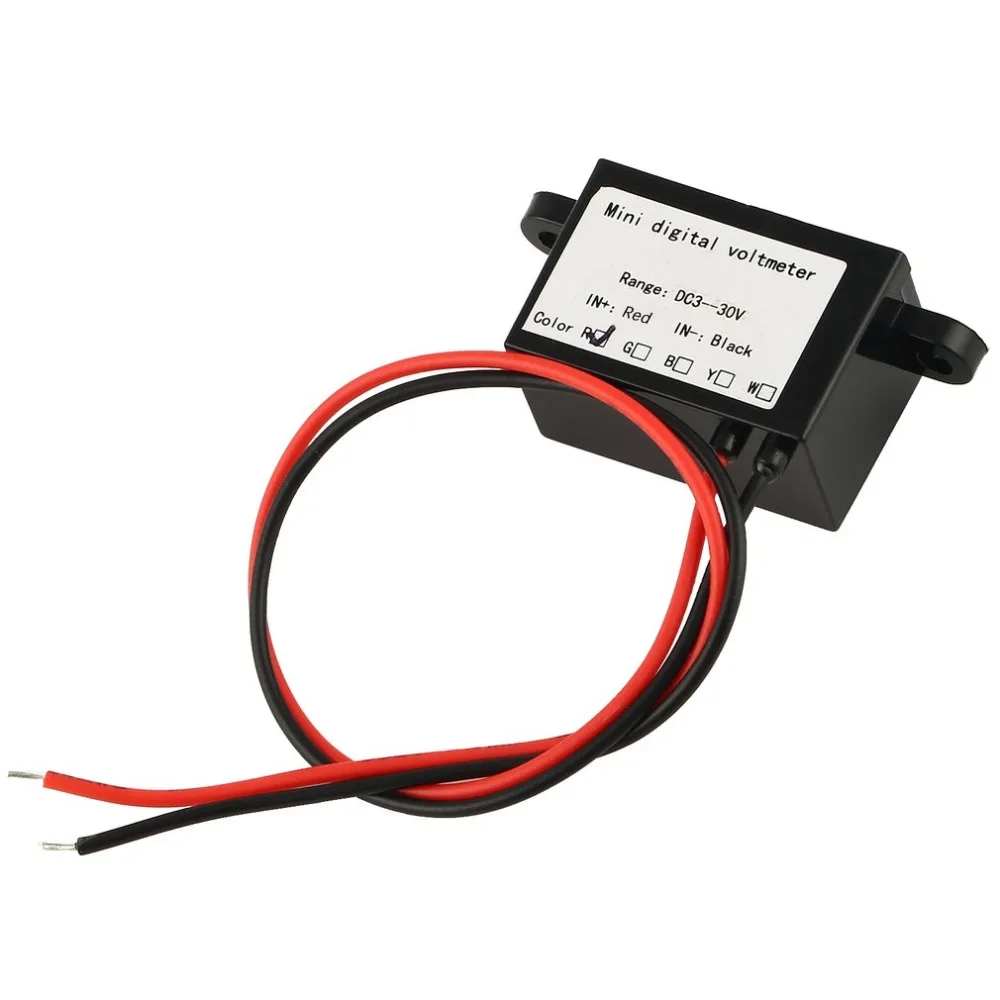 5PCS 3 V-30 V 2 провода светодиодный цифровой Дисплей Панель вольтметр Электрический