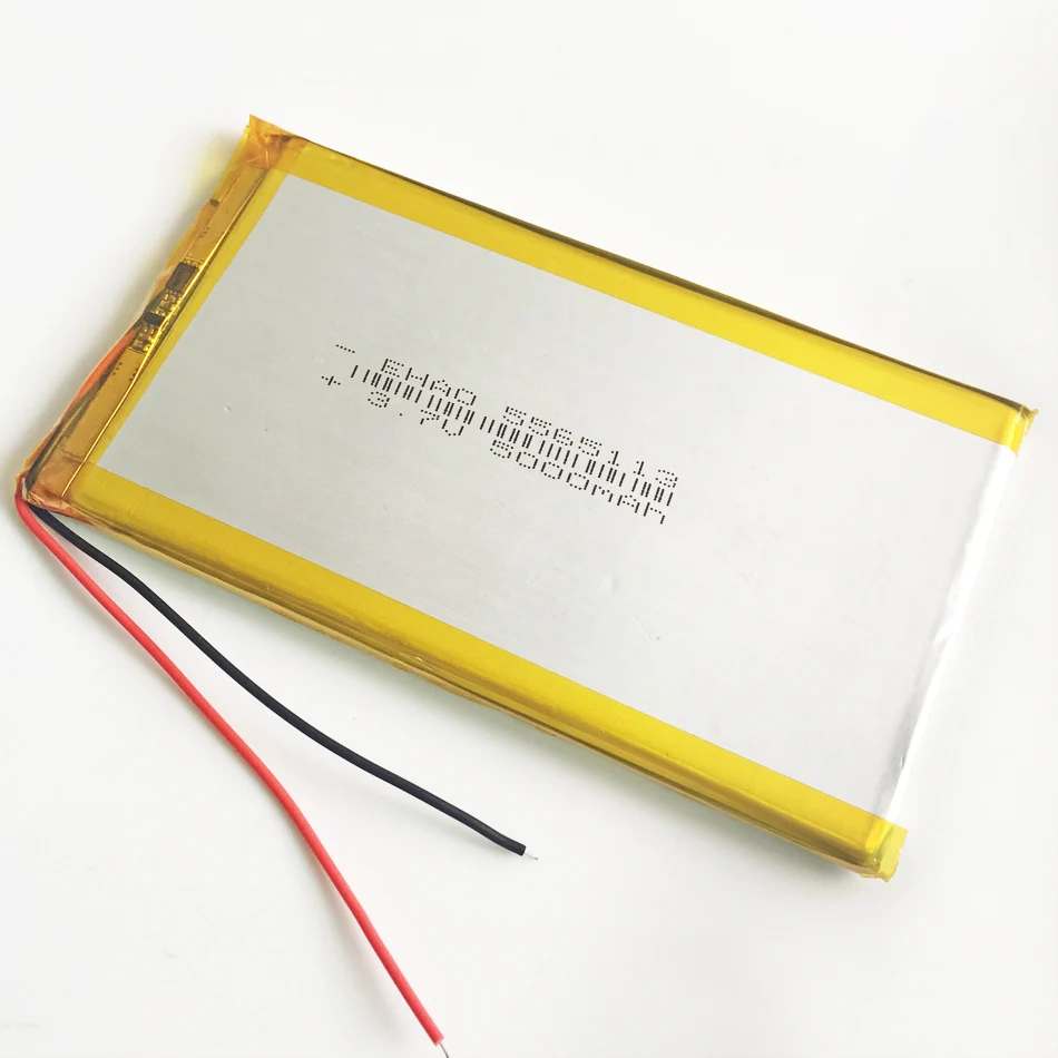 10x5565113 3 7 В 5000 мАч LiPo аккумуляторная батарея полимерный литиевый для GPS DVD PAD