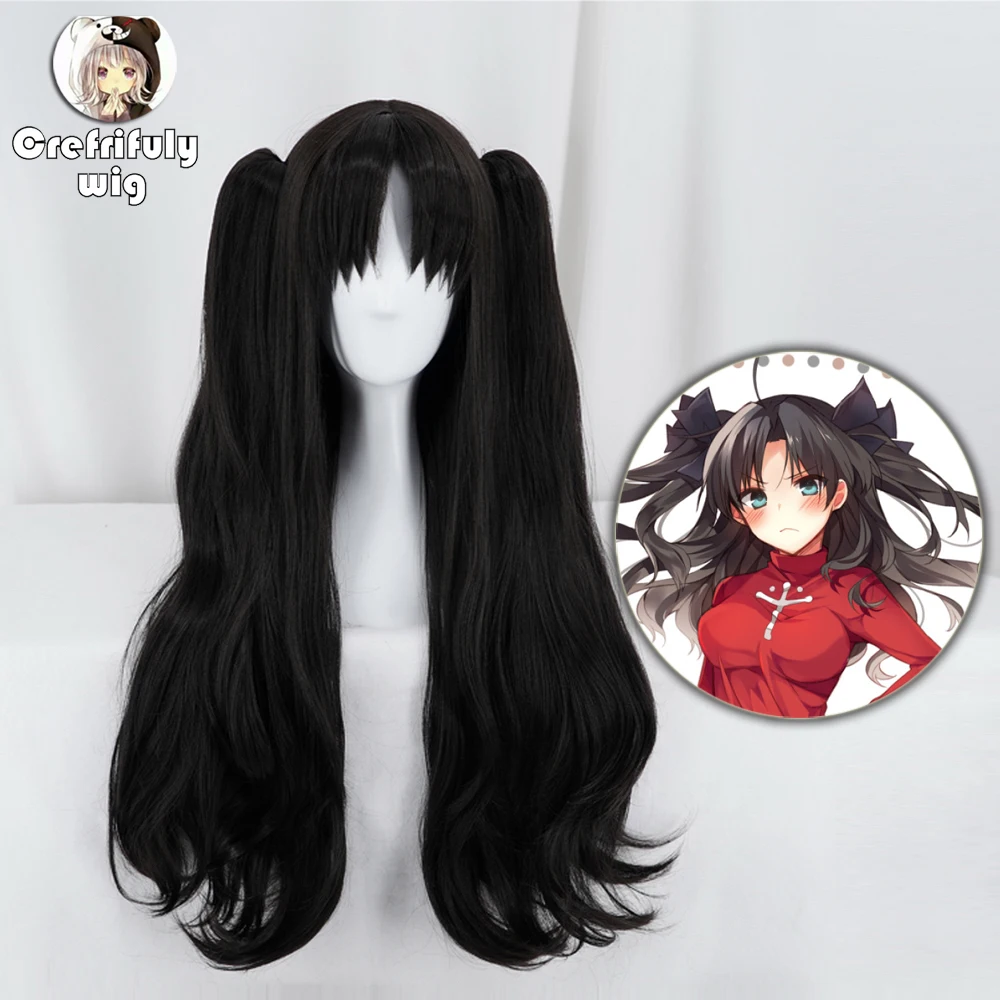 Косплей парик Тосака Рин из Fate stay night длинные волнистые синтетические волосы