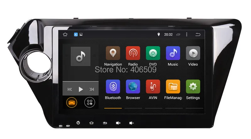 Автомобильный мультимедийный плеер на Android 7 1 для Kia K2 RIO 2011 2012 с GPS навигацией