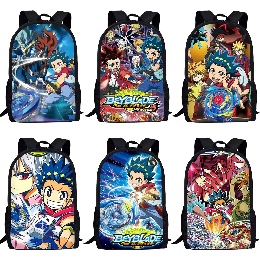 Рюкзак INSTANTARTS с изображением эволюции Beyblade Burst школьный ранец в японском стиле
