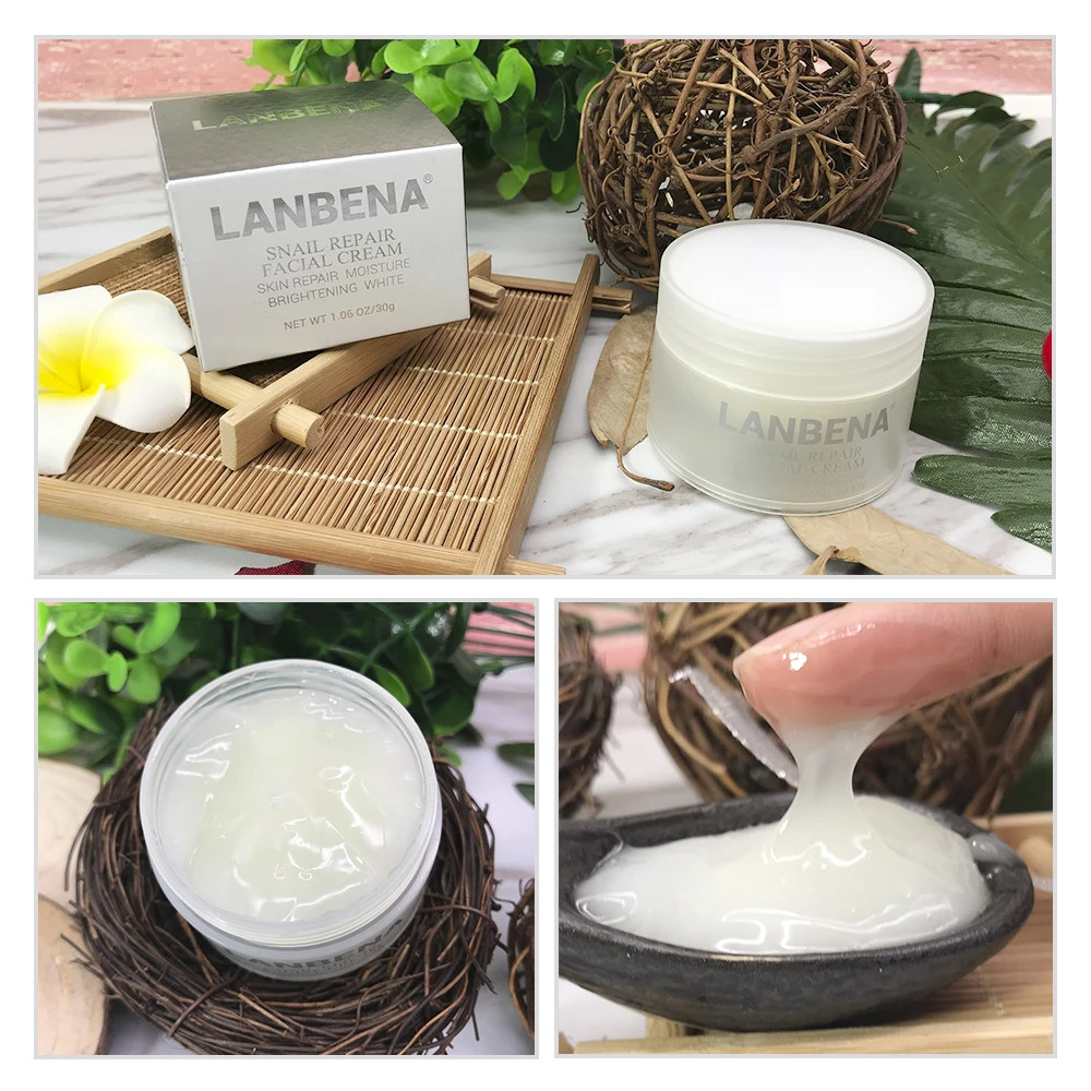 LANBENA уход за кожей улитка ремонт отбеливающий крем для лица День морщин