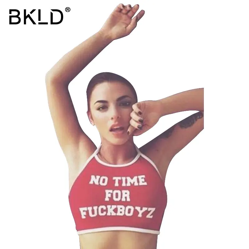 Повседневный пляжный укороченный топ BKLD женские топы с лямкой через шею летняя