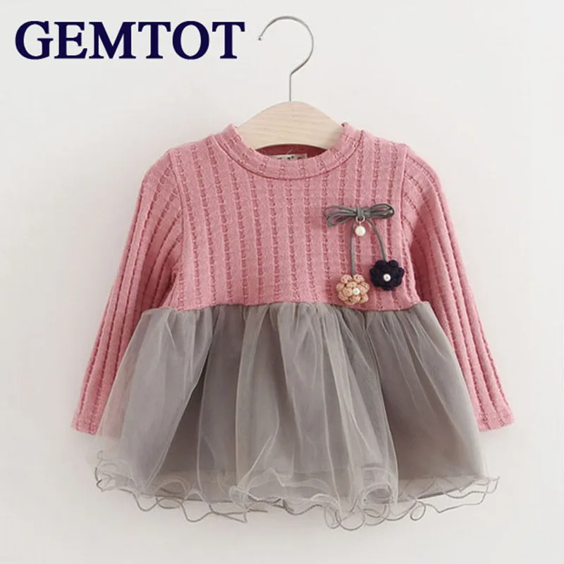 GEMTOT/Новинка 2017 года сезон весна-осень свитер с длинными рукавами для девочек