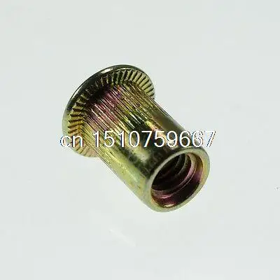 Lot50 плоская головка Метрическая сталь М6 потайная вставка Заклепка гайка Rivnut