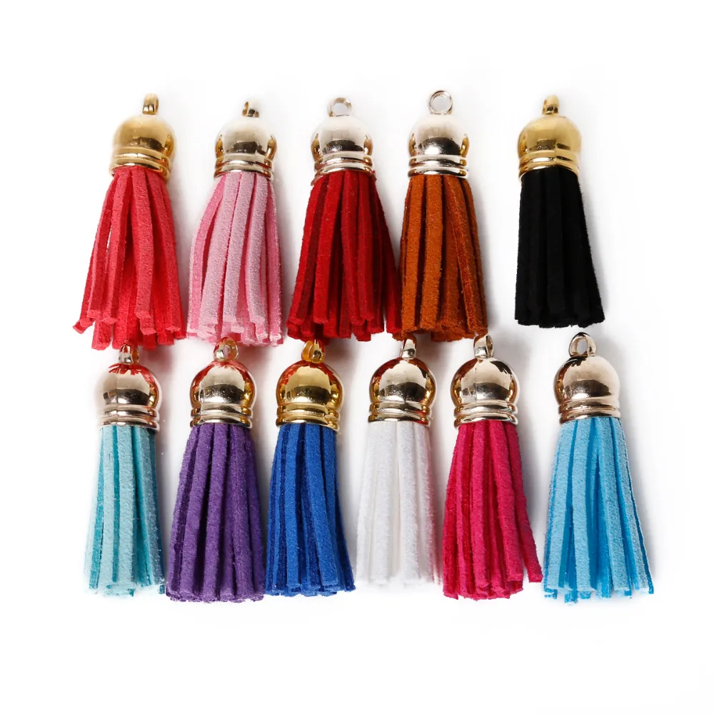 35 мм разноцветная замшевая кисточка для брелока ремешки сотового телефона