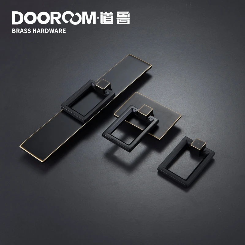 

Dooroom Brass Furniture Handle Wardrobe Dresser Cupboard Cabinet Drawer Pull Modern Southeast Asia HK American Knob Black Bronze