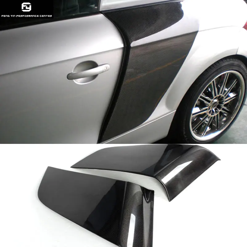 Горячая TT к R8 углеродное волокно Боковая дверь Крылья вспышки для Audi TT TTS TTRS автомобильный комплект кузова 2010UP