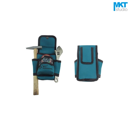 

1Pcs Blue 19x12.5cm Oxford Cloth Durable Waterproof Tools Container Storage Waist Bag,Electrical Tools Bag