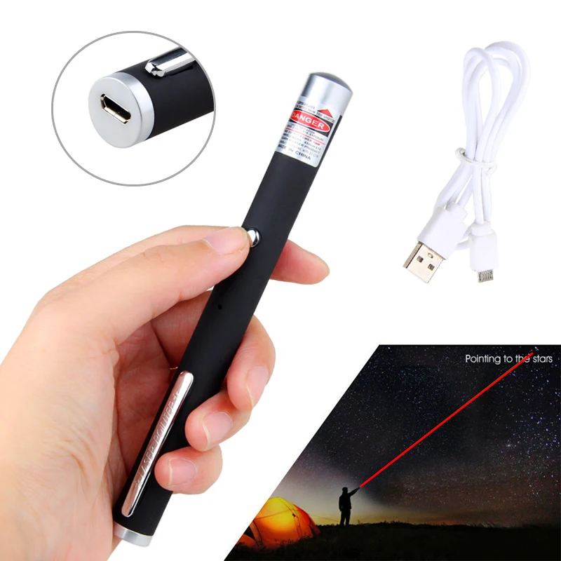 Красный лазерный светильник Lazer Pointer встроенный аккумулятор перезаряжаемый