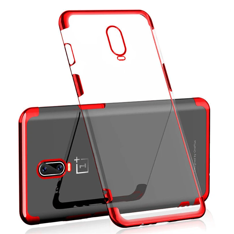 Мягкий ТПУ Прозрачный чехол для телефона OnePlus 6 6T 5 T тонкий гибридный глянцевый