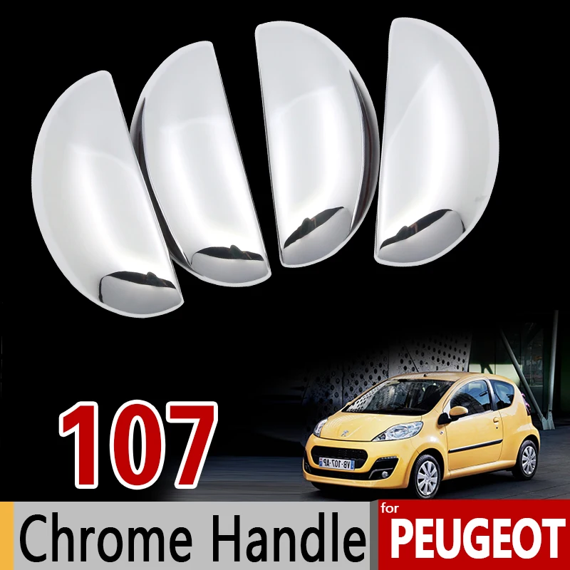 Хромированная накладка на ручку для Peugeot 107 2005 2006 2007 2008 2009 2010 2011 2013 2014|car styling|car