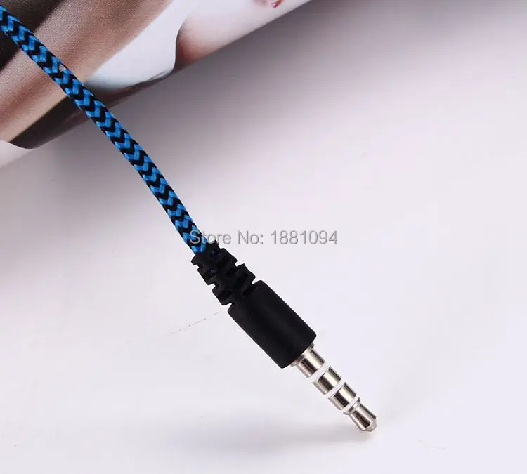 SZAICHGSI 3.5mm In-Ear Stereo braided Earbuds Earphone For iPhone 6 plus 5 Samsung phone mp 3 4 wholesale 200pcs/lot | Электроника