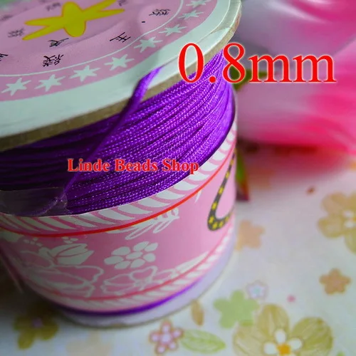 Черная вощеная веревочка для шампуней, 0,8 мм, с бусинами, подходит для браслета и ожерелий, 130 метров, бесплатная доставка SL006