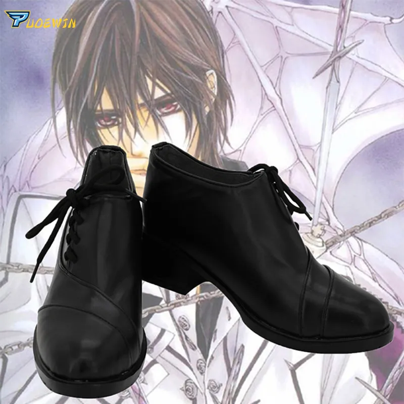 

Vampire Knight Clan Kaname Cosplay Shoes Black Boots Custom Made