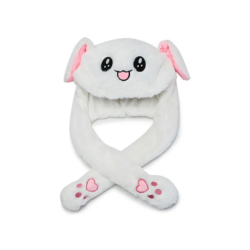 Женские шапки с забавными заячьими ушками Anak модный головной убор светодиодный