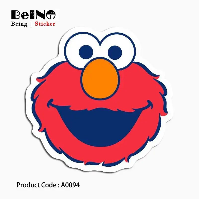 Милый мультфильм Elmo Наклейка Большая Белая птица аниме непромокаемый чемодан