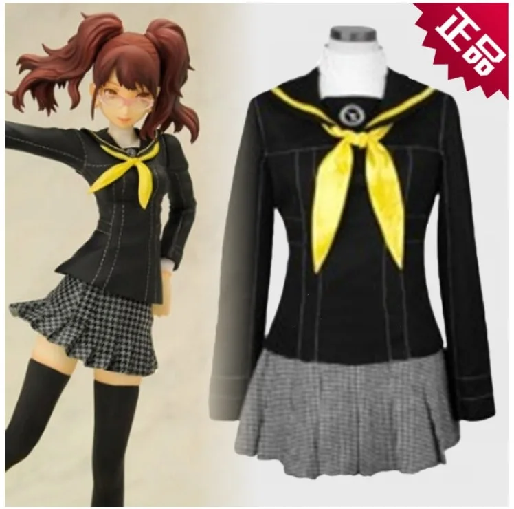 Аниме Persona 4 костюм Rise Kujikawa женщина девушка schoo lunipe Косплей Хэллоуин вечерние