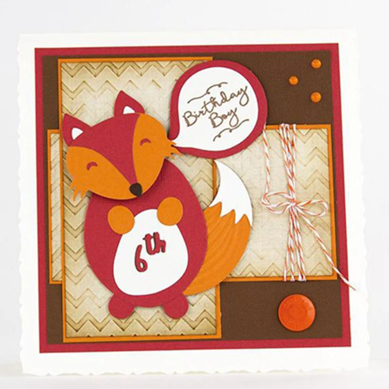 Металлические трафареты с изображением Милого Животного лисы для сделай сам