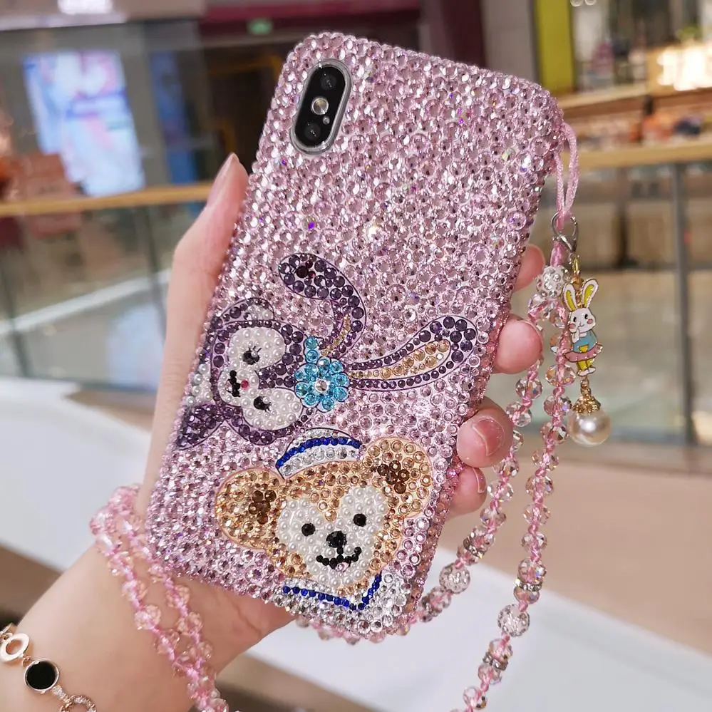 Роскошный чехол для iPhone XS max XR X shellieway милый с бриллиантами 8 8plus 7 7plus 6 6S 6splus +