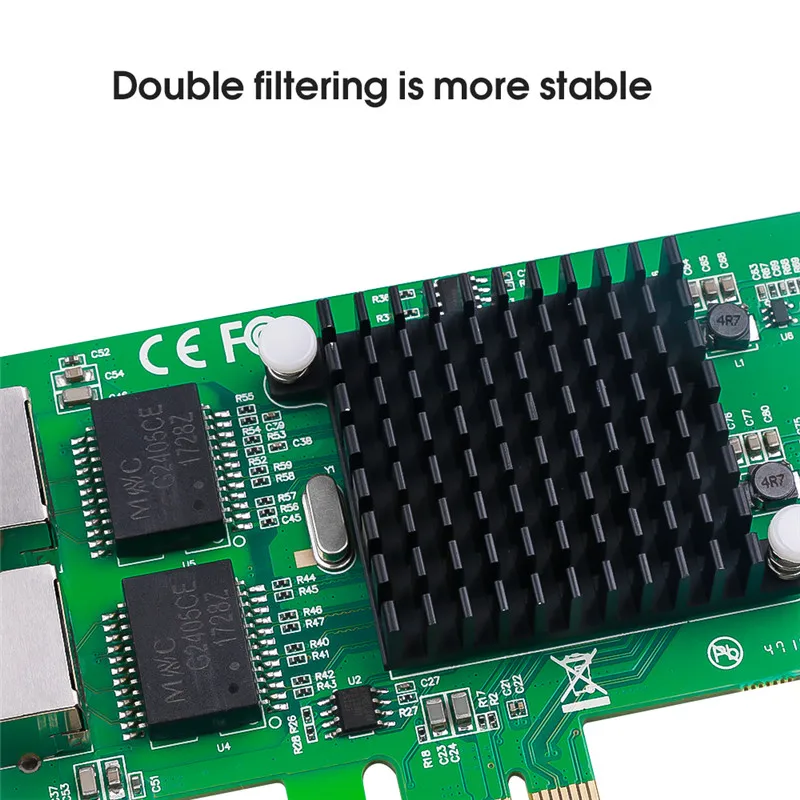 Сетевая карта KEBIDU 1000 Мбит/с гигабитный Ethernet 10/100/1000 м двойной PCI Express E сетевой