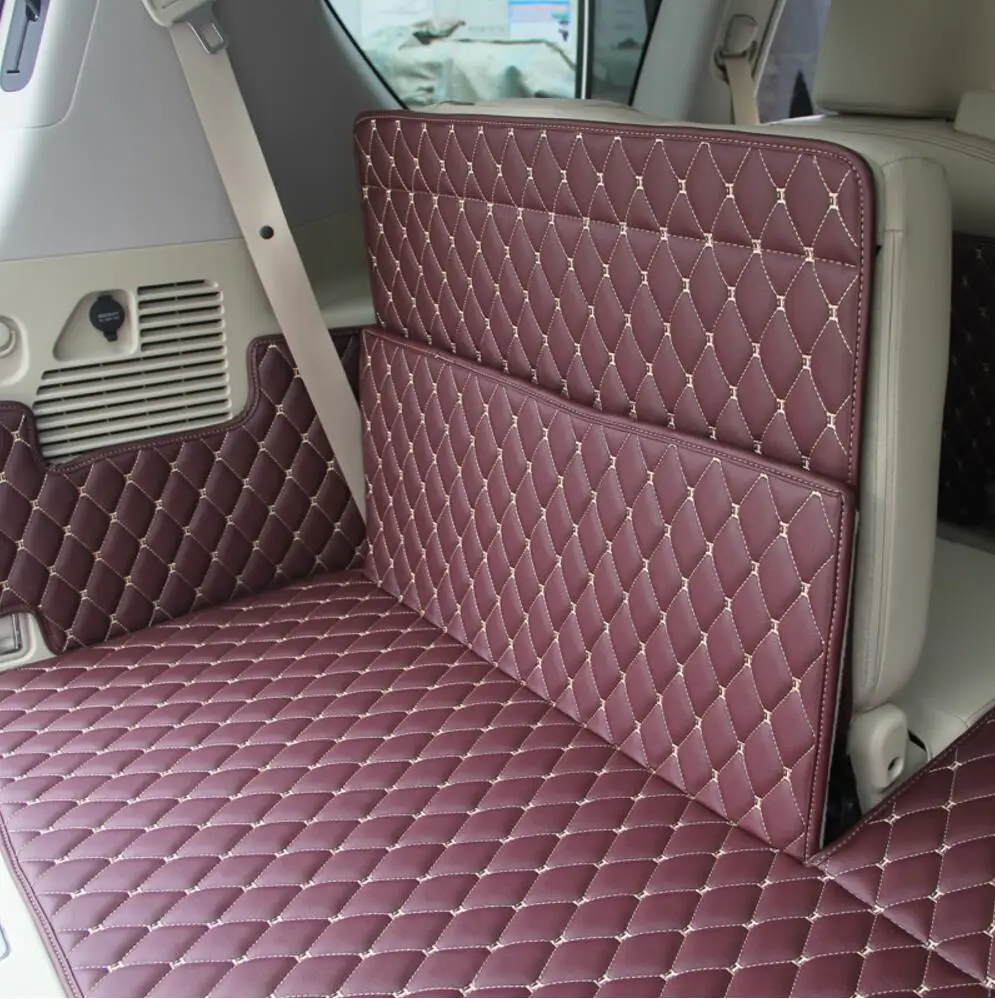 Коврик из волоконной кожи для багажника автомобиля nissan патруль 2010 2011 2012 2013 2014 2016