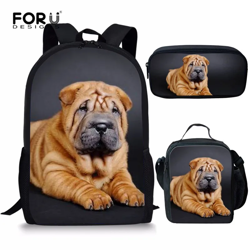 Комплект школьных сумок FORUDESIGNS Sharpei для девочек подростков милые школьные ранцы