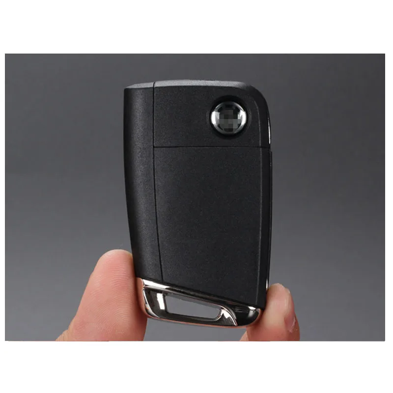 

Replacement FOB Folding Key Case Shell With Blade Cover Fit for VW Golf 7 MK7 Skoda Seat No Chip