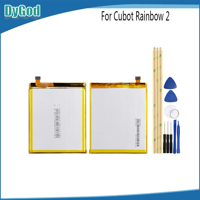 DyGod 2350mAh для Cubot Rainbow 2 Экстрим Замена батареи Bateria Batterie сотового телефона +