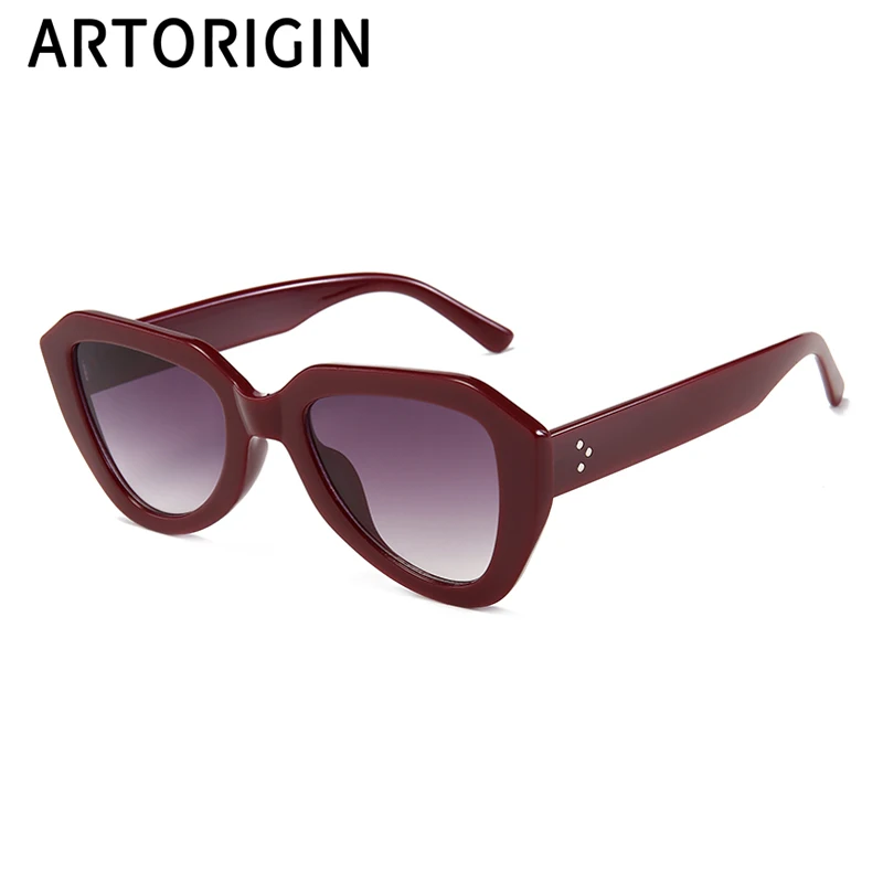 Очки солнцезащитные женские кошачий глаз винтажные Роскошные брендовые