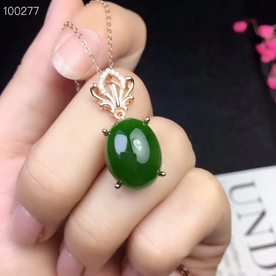 KJJEAXCMY boutique jewels 925 Чистое серебро инкрустированный натуральный нефрит женский