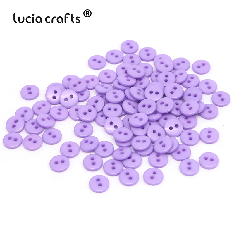 Lucia crafts 100 шт 10 мм круглые полимерные пуговицы для декоративных украшений DIY шитье скрапбукинг аксессуары для одежды E0509