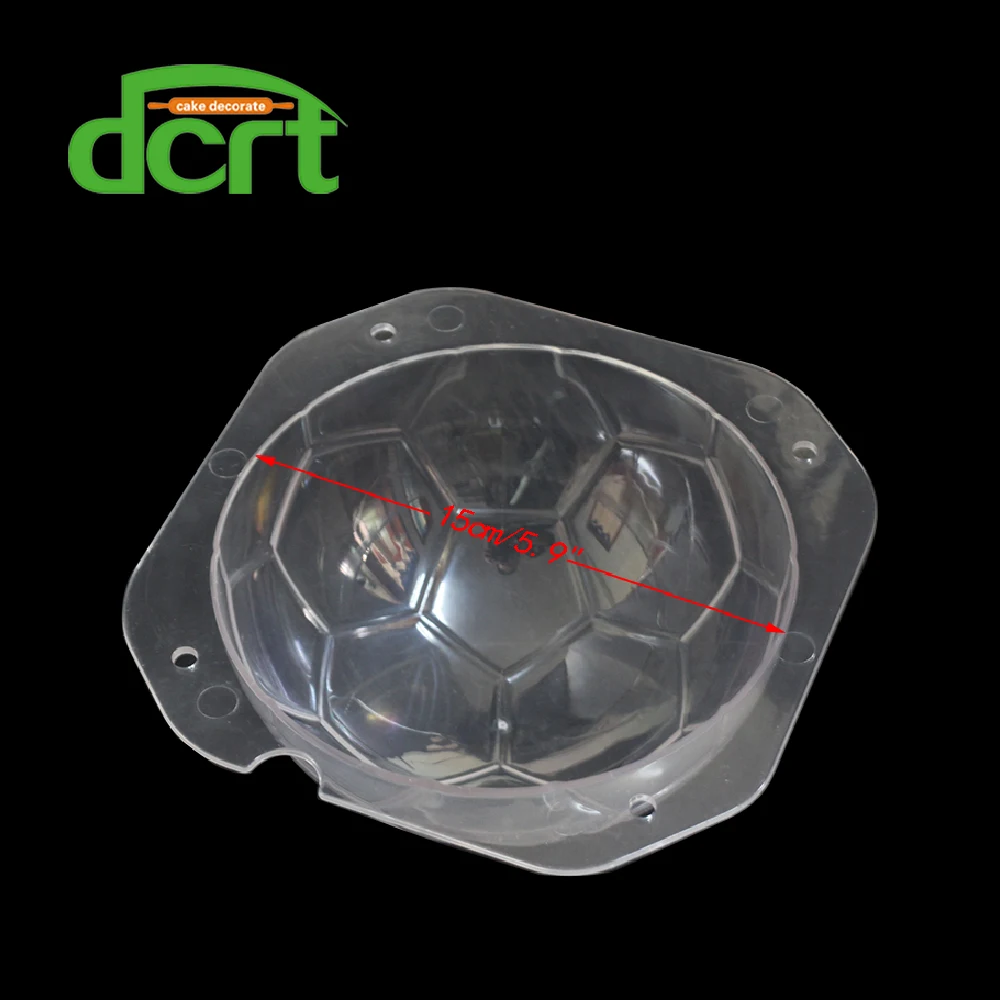 Пластиковая шоколадная форма в форме футбольного мяча Dcrt 3D фотография с