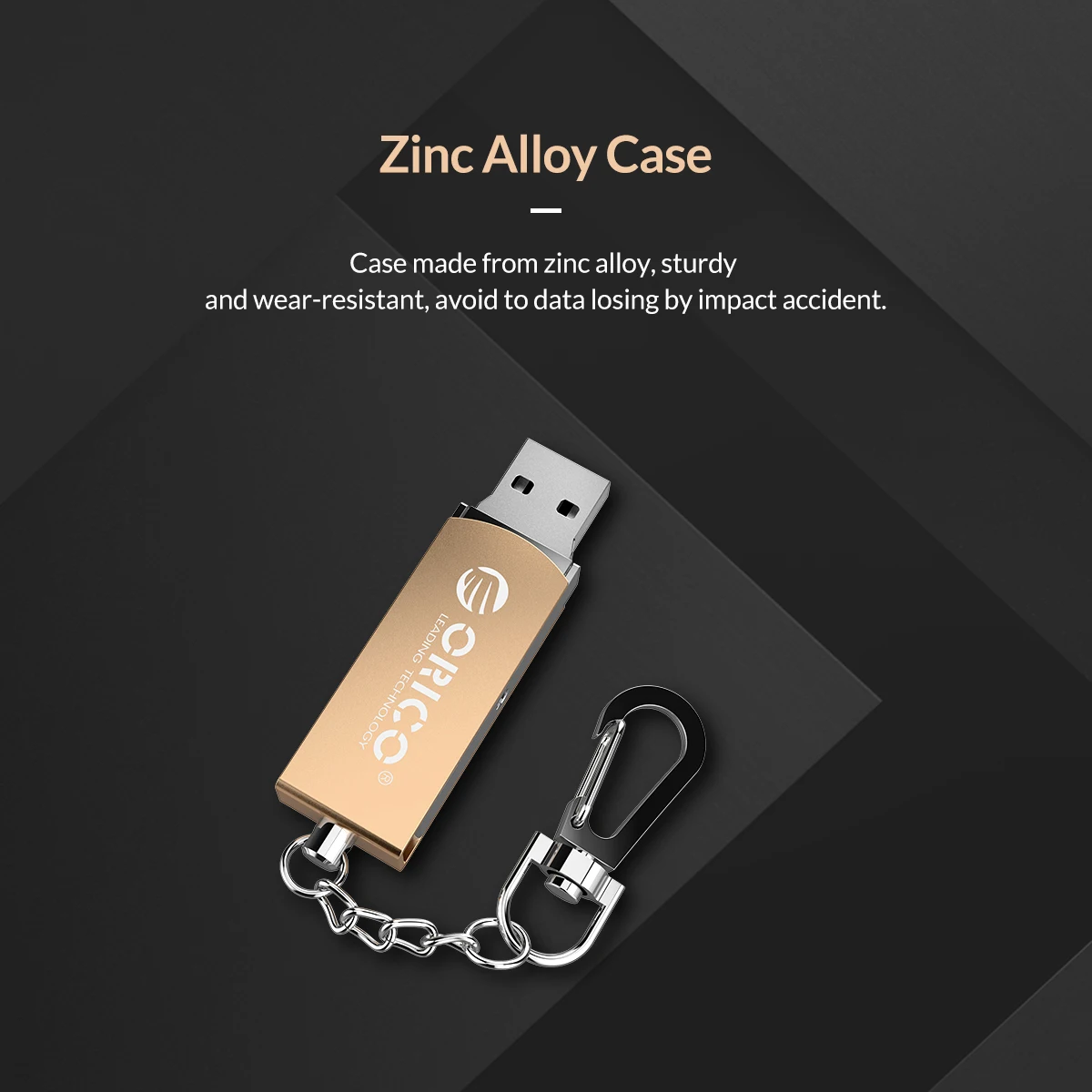 ORICO USB2.0 64 ГБ 32 ГБ 16 ГБ U диск USB флеш-накопитель из цинкового сплава с кольцом для ключей Поддержка мобильного телефона компьютера