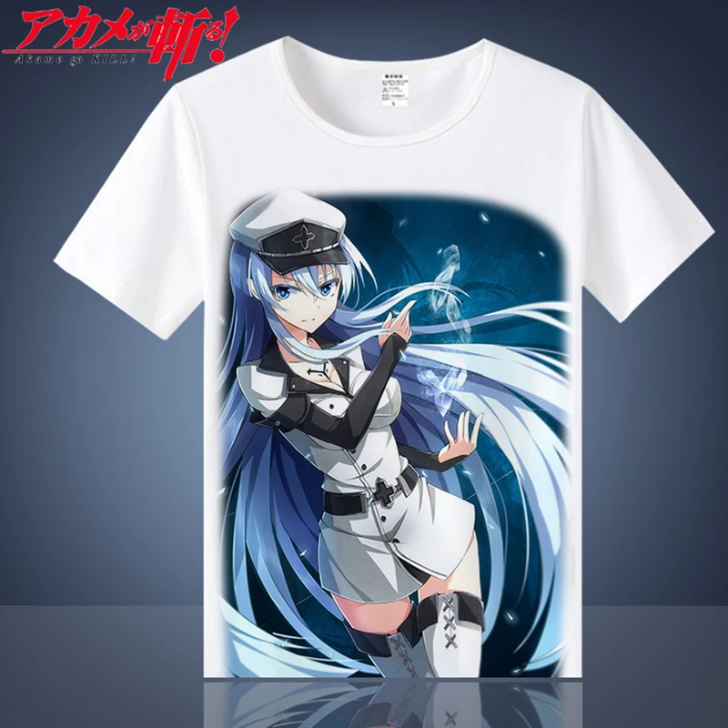 Новые повседневные мужские футболки аниме Akame Ga Kill! Мужская футболка Челси