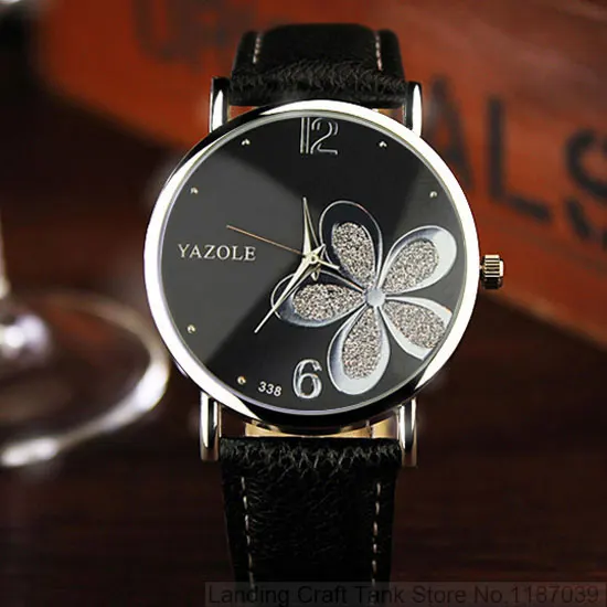 YAZOLE женские наручные часы 2019 Топ бренд известные кварцевые цветы Montre Femme Relogio