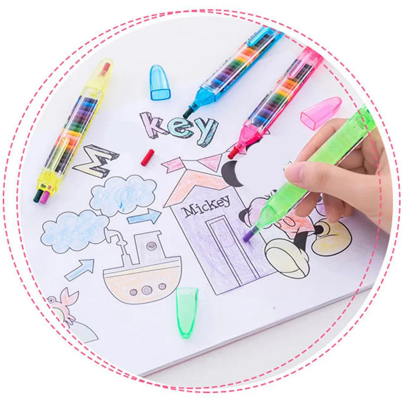 Wecute, детские игрушки, граффити, ручка, детские игрушки для рисования, 20 цветов, восковой карандаш, забавный, креативный, образовательный, масляная пастель, художественный подарок
