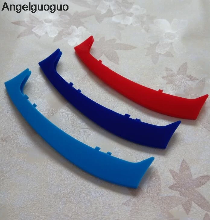 Angelguoguo 3D M Передняя решетка радиатора отделочные полосы наклейки на гриль для 1997