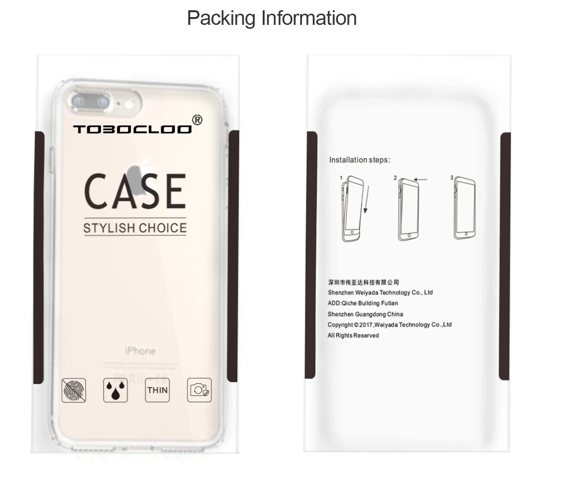 TOBOCLOO тонкий прозрачный мягкий гелевый Чехол для телефона из ТПУ чехол Apple iPhone 5 5S 6