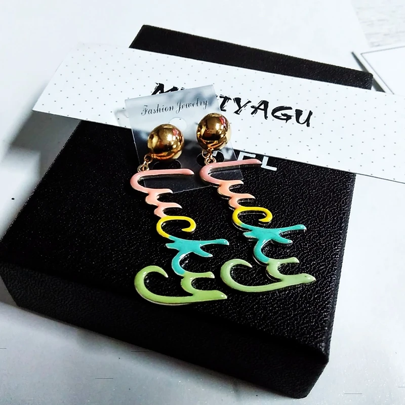 Большие акриловые украшения для вечеринок|dangle earrings|earrings bigbrinco grande |