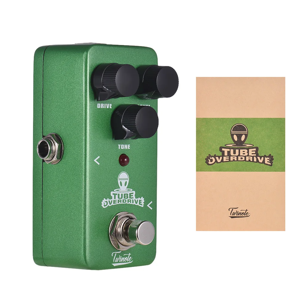 

Twinote TUBE OVERDRIVE Mini Analog Overdrive Guitar Effect Pedal Processsor Full Metal Shell with True Bypass